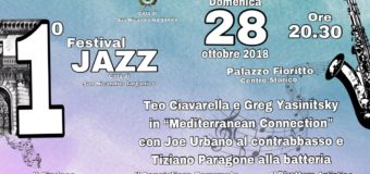 San Nicandro Garganico – Domenica 28 ottobre il primo Festival Jazz a Palazzo Fioritto